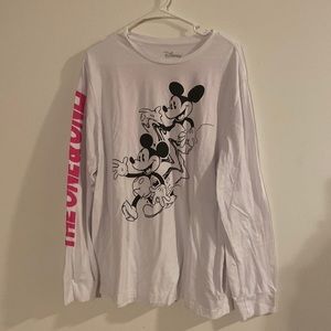 White long sleeve XL Mickey Mouse tshirt